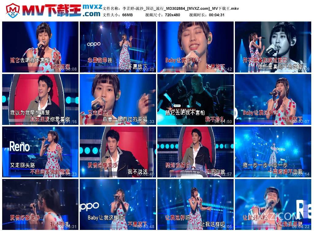 李芷婷-流沙_国语_流行_MD302884